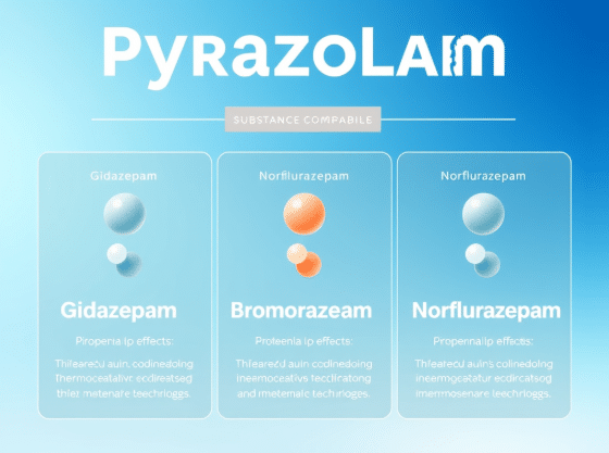 Meest vergelijkbaar met pyrazolam